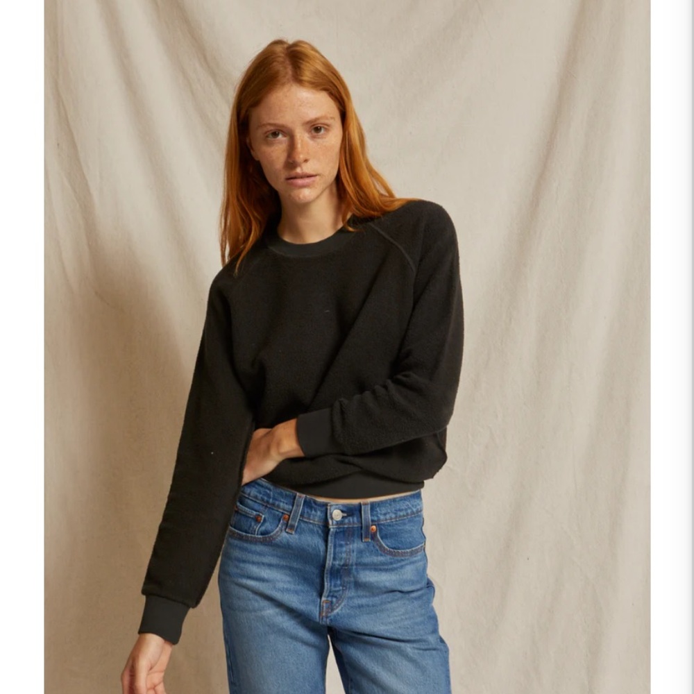 Perfectwhitetee Ziggy Inside-Out Sweatshirt, Vintage Black, Size L, BRAND NWOT!